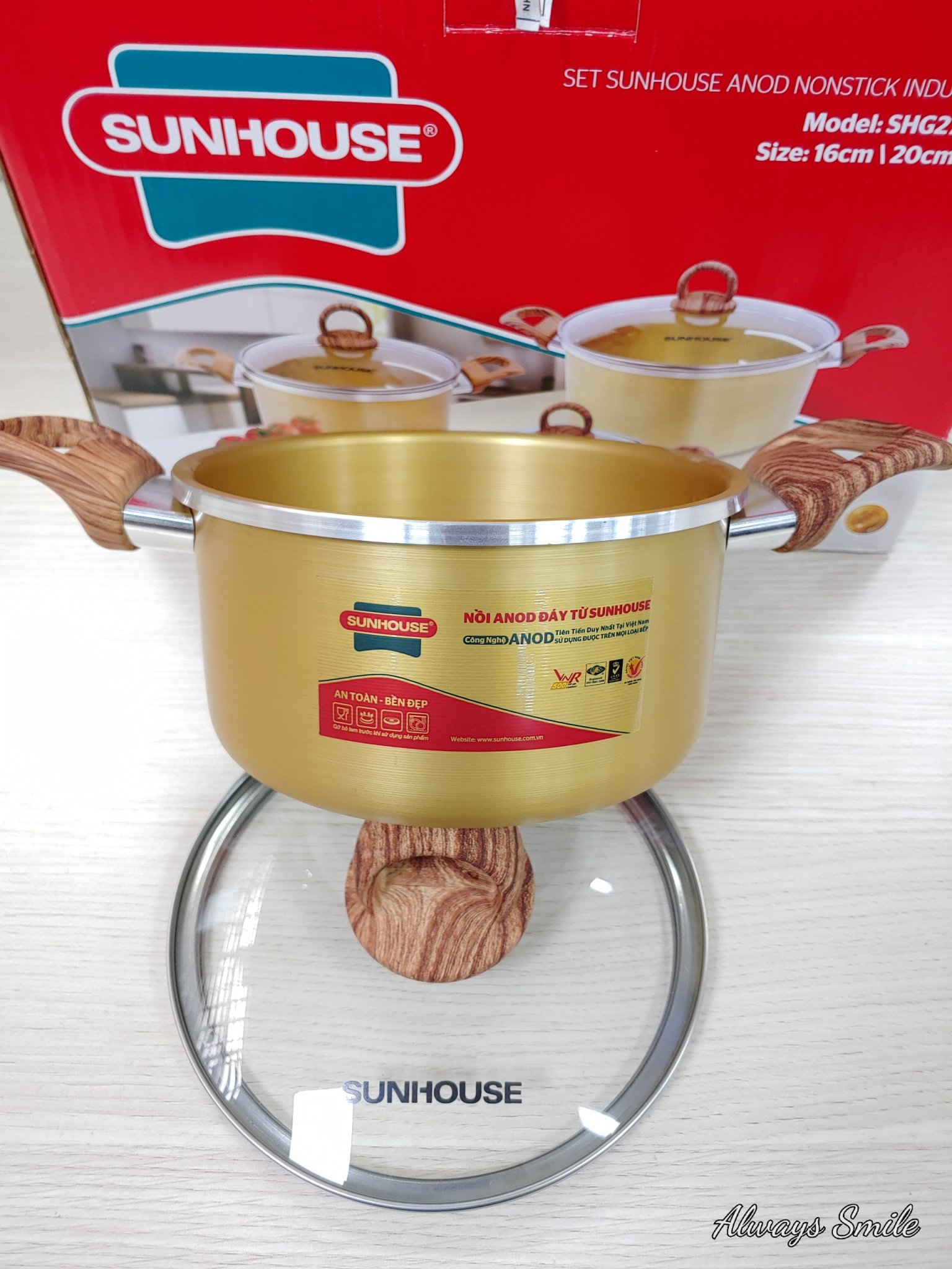 BỘ NỒI ANOD SUNHOUSE SHG2703MGA