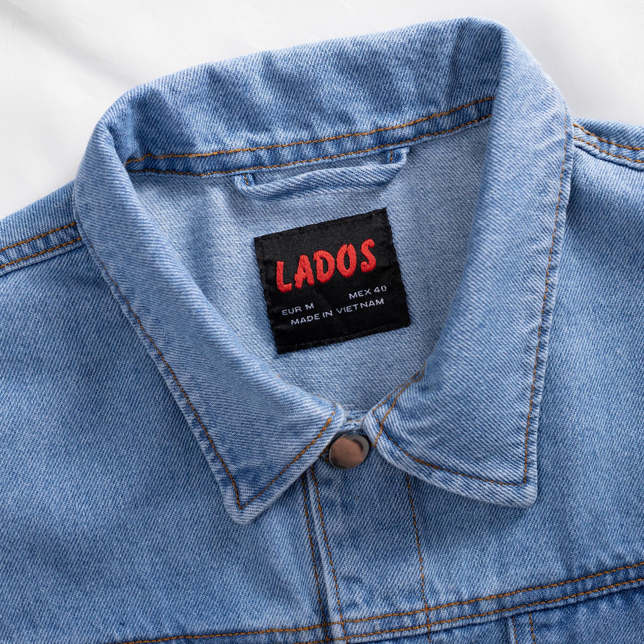 Áo khoác Jeans dày dặn , form đẹp cực nam tính LADOS - 2033