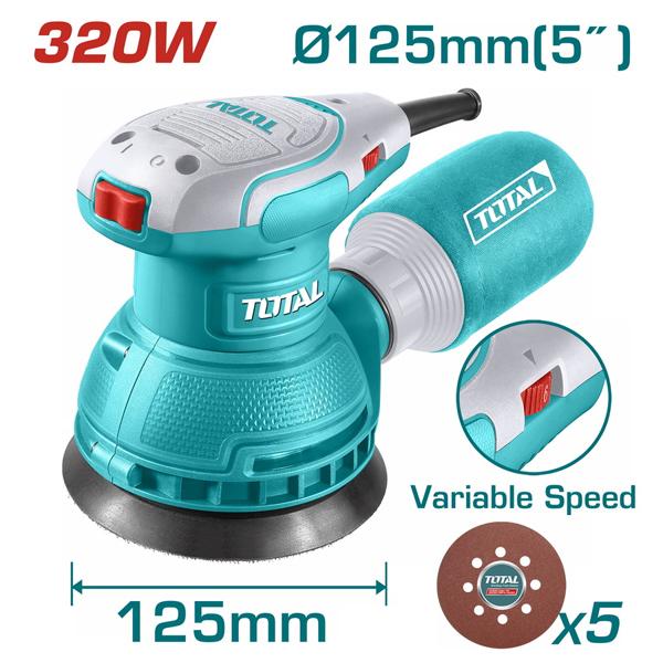MÁY CHÀ NHÁM TRÒN 320W TOTAL TF2131256 - HÀNG CHÍNH HÃNG