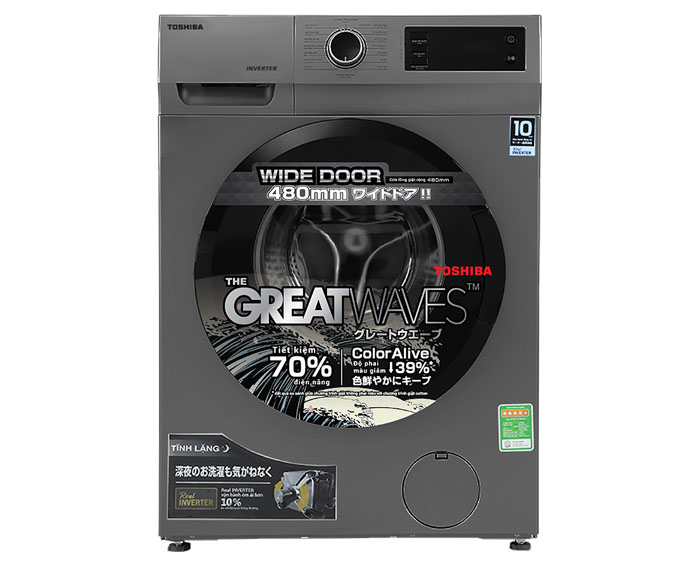 Máy giặt Toshiba Inverter 8.5Kg TW-BK95S3V- Mẫu 2023-Hàng Chính Hãng.
