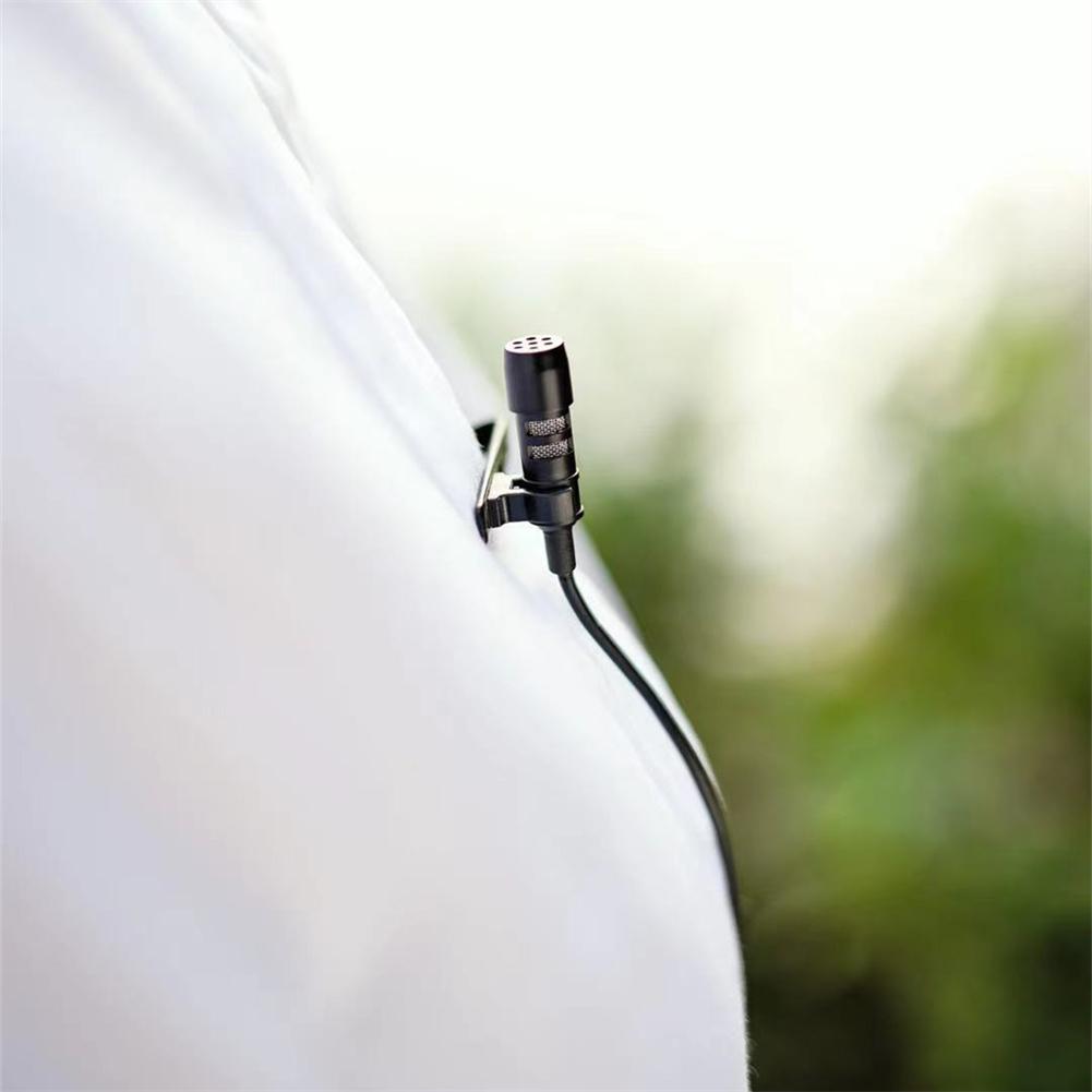 Micrô ve áo màu đen Lavalier 3,5mm XLR 3 chân XLR 4 chân cho hệ thống không dây với kẹp kim loại và màu kính chắn gió: A