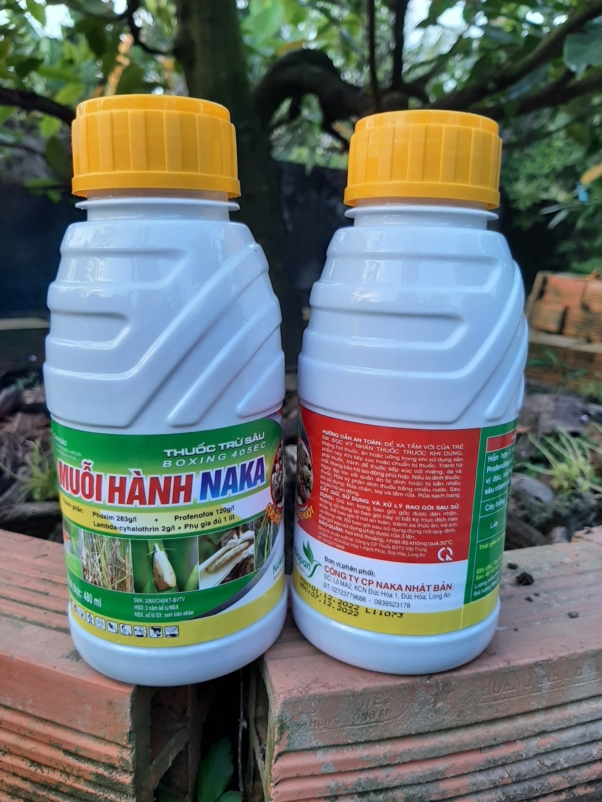 Thuốc trừ muỗi hành, sâu đục thân lúa MUỖI HÀNH NAKA 405EC chai 480ml