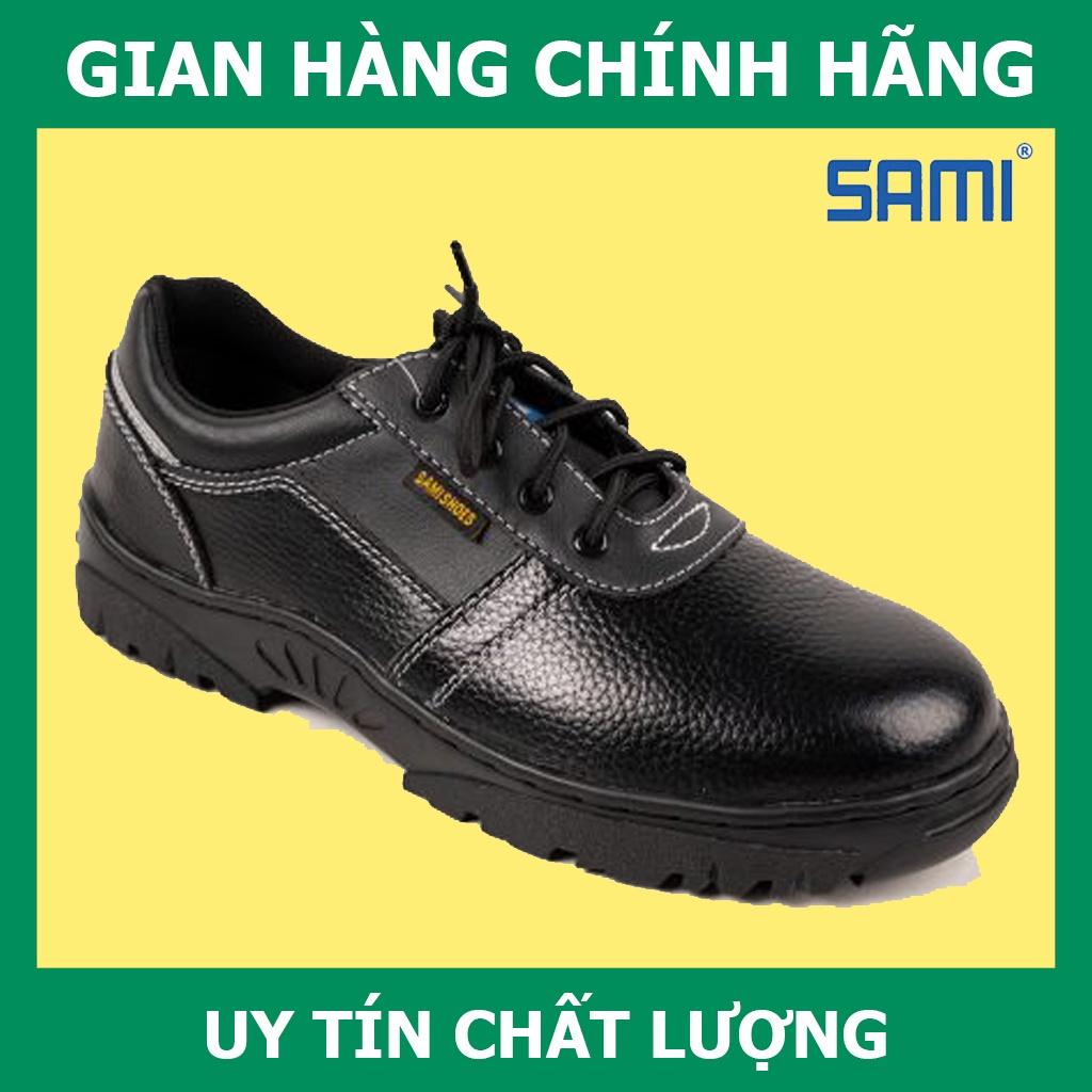 Giày Bảo Hộ Sami 20 Da Chất Lượng Cao, Chống Dập Ngón, Chống Đâm Xuyên