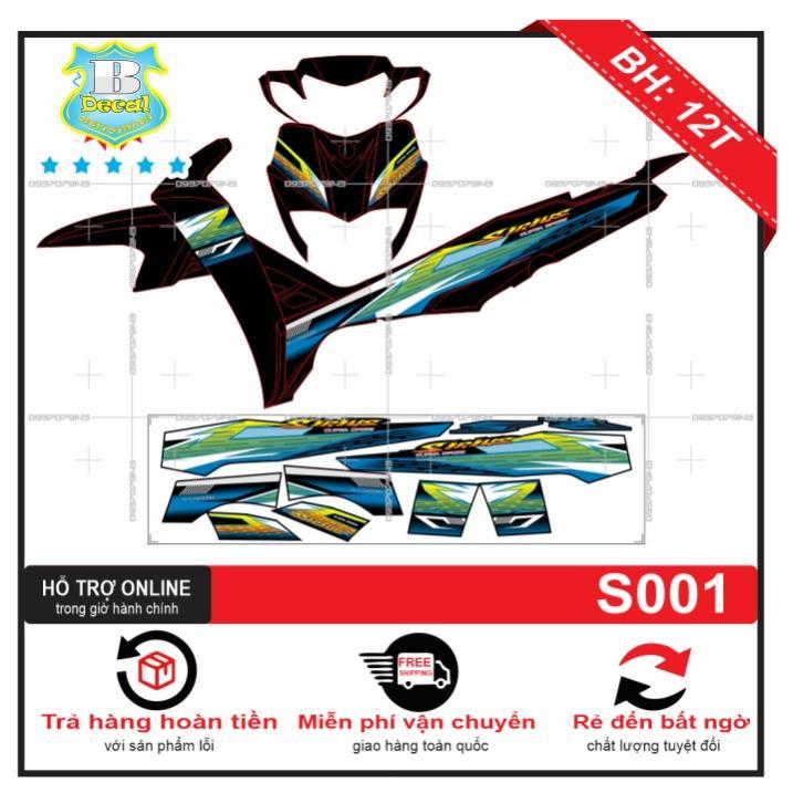 Tem rời dành cho sirius xanh đen