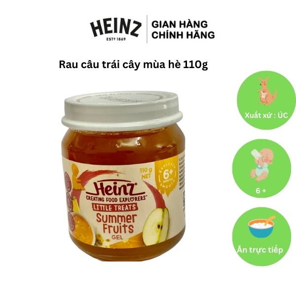 Dinh Dưỡng Đóng Lọ Rau Câu Trái Cây Mùa Hè HEINZ 110g