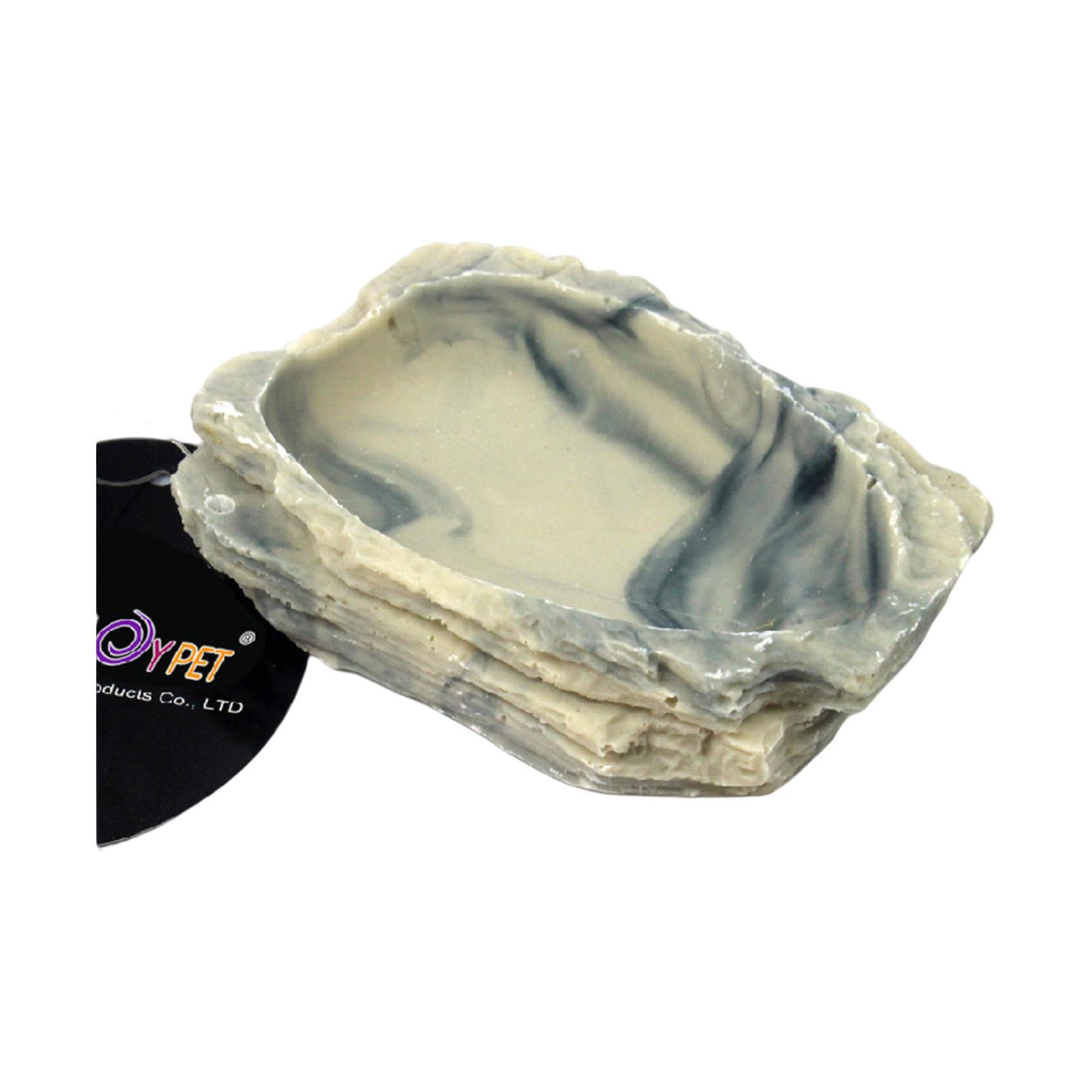 Reptile  Bowl Feeding Bowl Resin Food Feeder for Frog Dragon Gecko