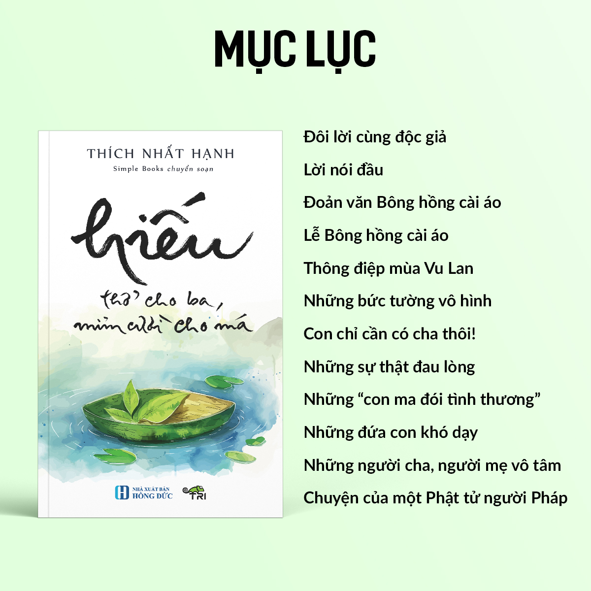 Sách Hiếu - Thở Cho Ba, Mỉm Cười Cho Má - Tuệ Tri