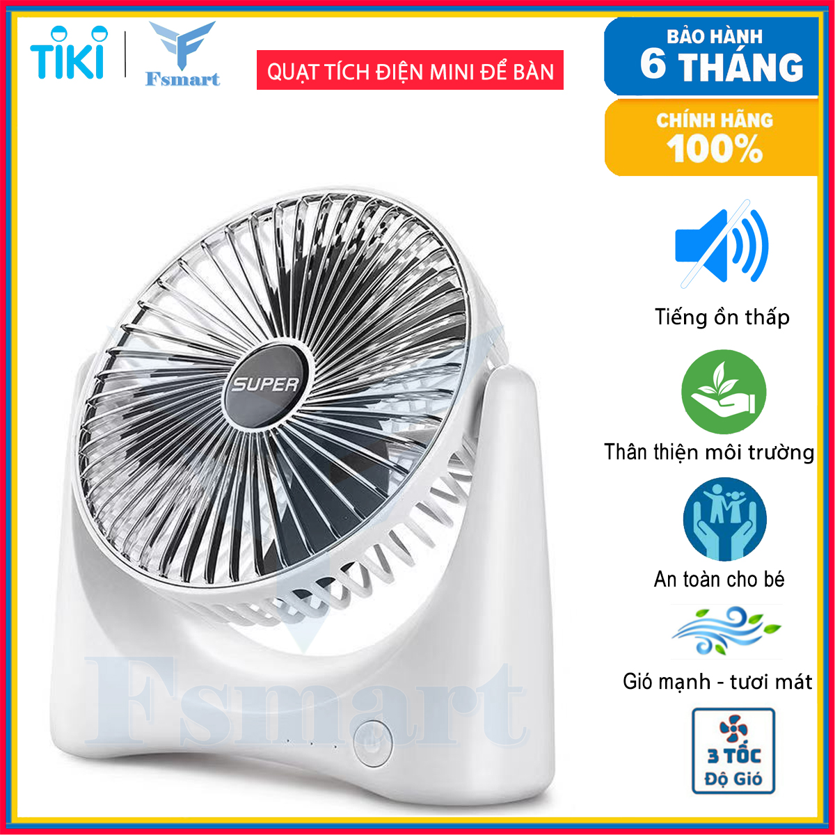 Quạt tích điện mini để bàn không dây Cao Cấp SeaSy SS70 – Quạt sạc điện USB cầm tay 3 chế độ tiện lợi, điều chỉnh hướng gió 120 độ, không gây ồn, dung lượng 4000 mAh có thể mang đi mọi lúc mọi nơi - Hàng Chính Hãng