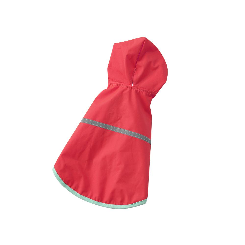 Summer Outdoor Puppy Pet Rain Coat with Reflective Stripe S-XL Hoody Waterproof Jackets Raincoat for Dogs Cats Apparel Clothes