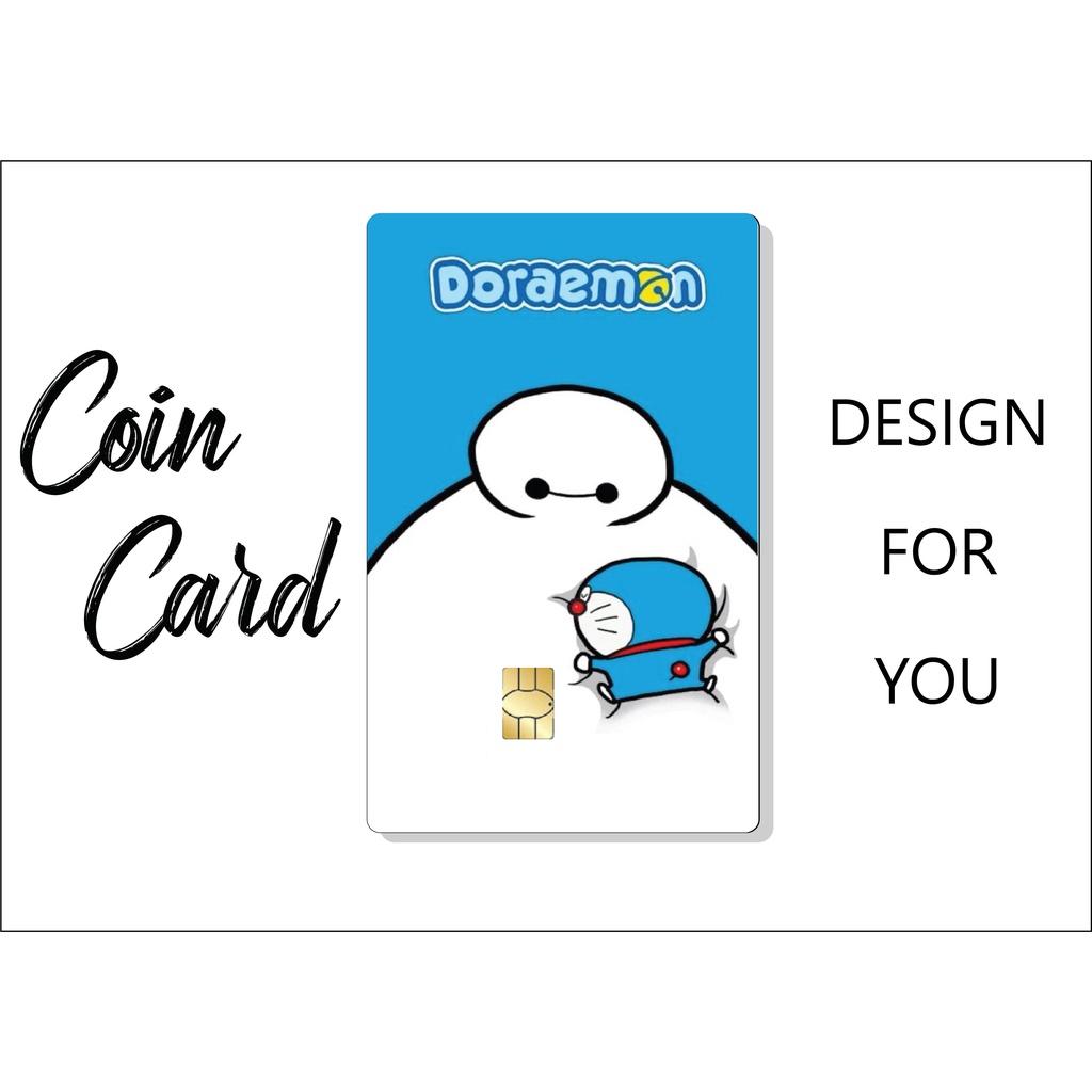 Sticker / Sticker dán Thẻ ATM , Decal dáb thẻ chung cư, thẻ từ hình DOREMON