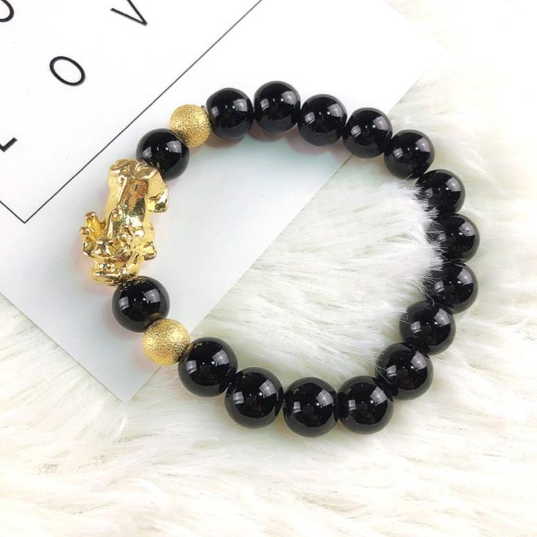 VÒNG TAY MAY MẮN LỘC TÀI HẠT ĐEN