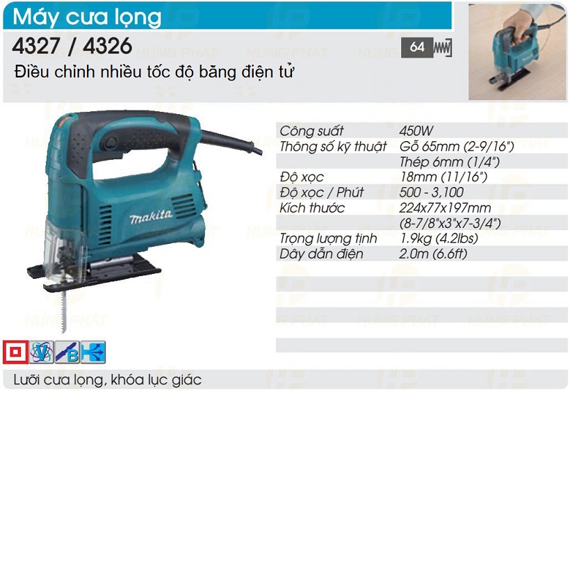 Máy cưa lọng Makita 4327 450W