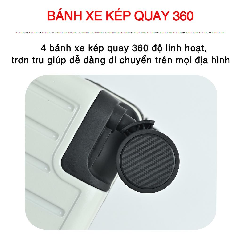 Vali Khung Nhôm Khoá Sập KS-066 Size 20/24 cao cấp chống rạch móc,chống va đập