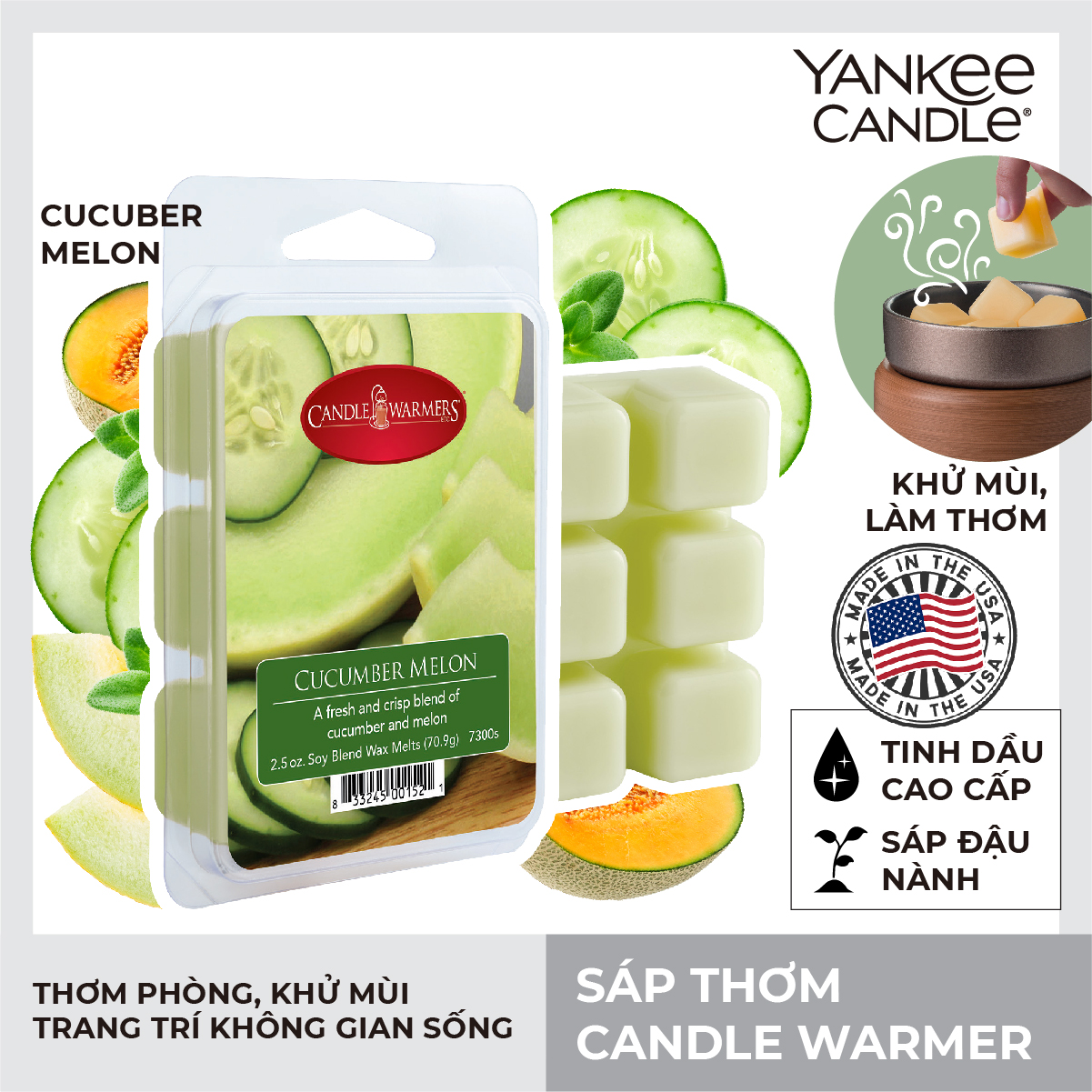 Sáp thơm Candle Warmer - Cucumber Melon