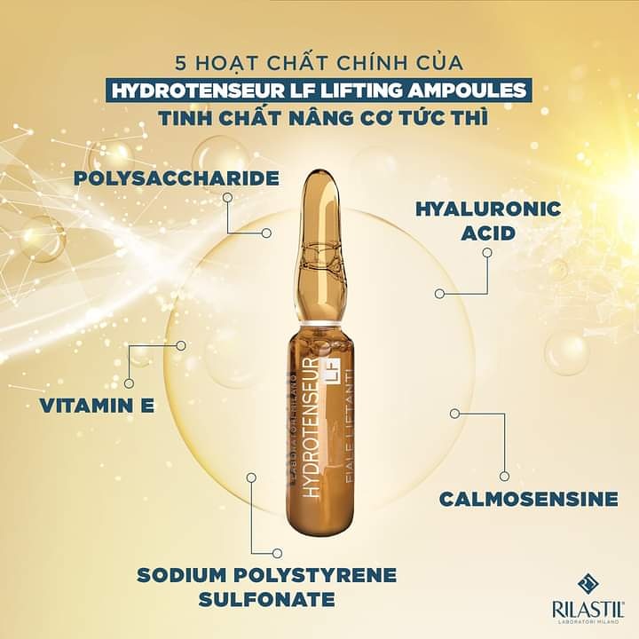 Tinh Chất Nâng Cơ, Giảm Nếp Nhăn Rilastil Hydrotenseur LF Lifting Ampoules 30 ống x 1ml