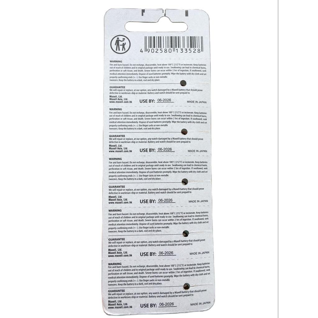 Pin SR416SW 337 Maxell Nhật Bản 1,55V Có Tem Chống Giả
