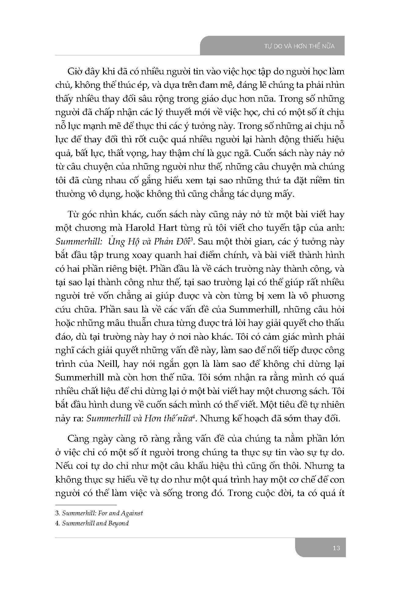 Sách - Tự Do Và Hơn Thế Nữa - Hướng Tới Giáo Dục Và Xã Hội Thoát Trường Lớp