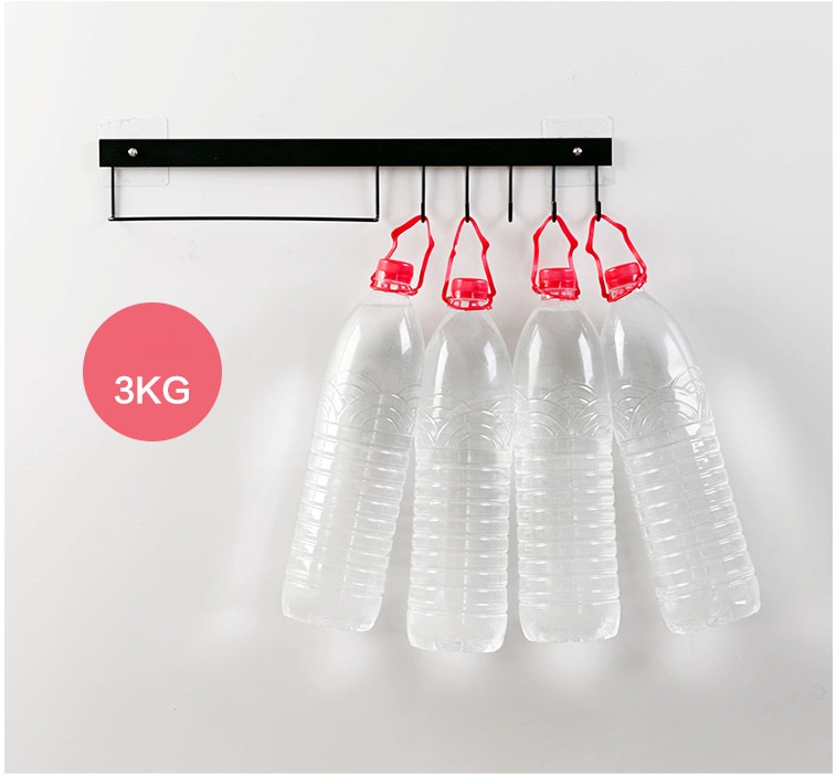 Móc treo dán tường đa năng bằng sắt, không cần khoan lỗ, đục tường, kèm móc dán, chọn màu theo ý