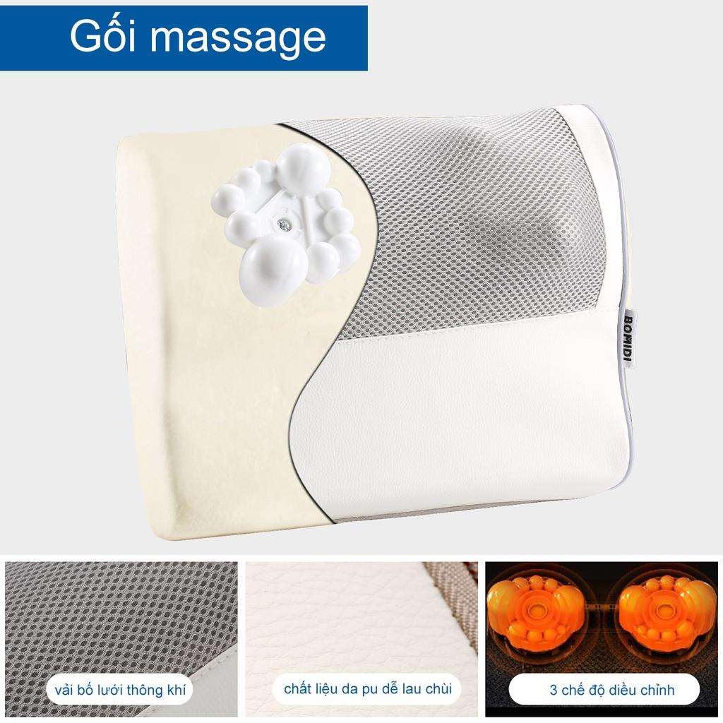 Gối Massage Hồng Ngoại Xiaomi Bomidi MP1- 20 Bi Trị Liệu , Mát Xa Cổ, Lưng, Vai Gáy - Hàng nhập khẩu