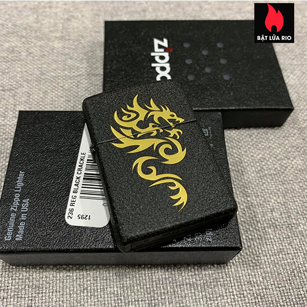 Bật Lửa Zippo 236 Khắc Rồng 83 – Zippo 236.R83