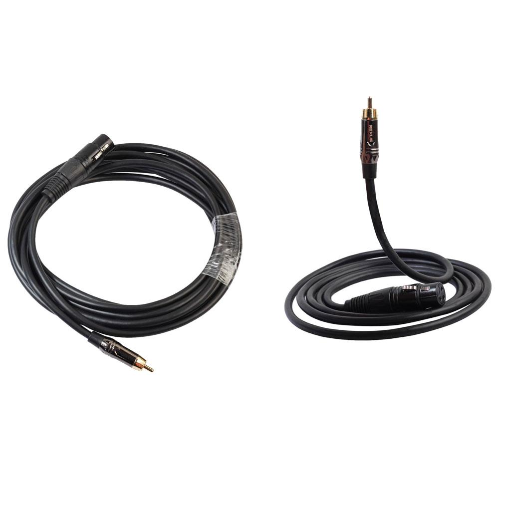 RCA to XLR Jack Audio Cable Gold-plated Plug Microphone Audio Connector Line