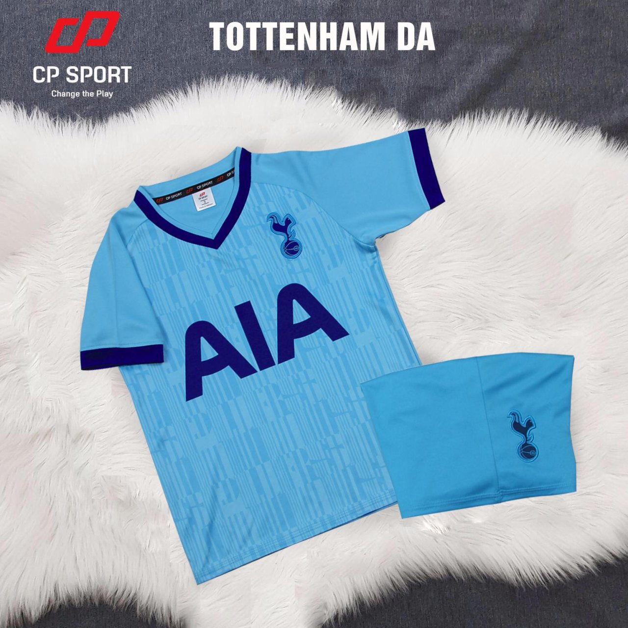 Bộ đồ đá banh trẻ em CPSports Tottenham (Xanh dương)