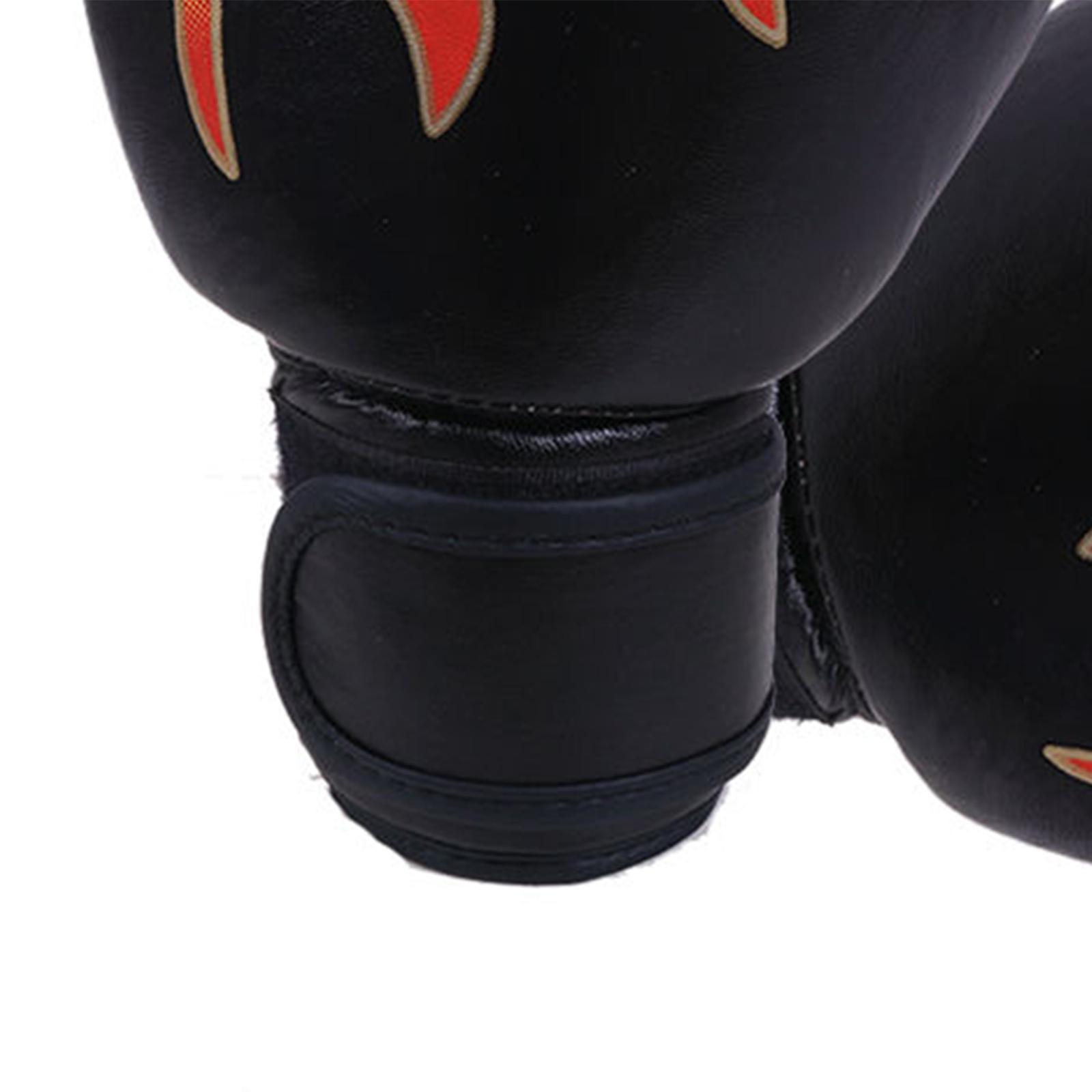 Boxing Gloves Muay Thai Kick Boxing Leather Sparring Heavy Bag Workout MMA Leather Gloves Mitts Work for Men & Women