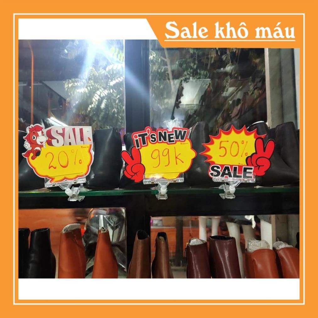 KẸP BẢNG GIÁ NHỰA TRONG CAO CẤP DÀI 12CM .