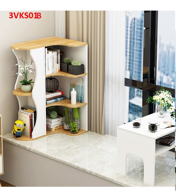 KỆ SÁCH GÓC, KỆ ĐỂ SÀN, KỆ GÓC  3VKS01