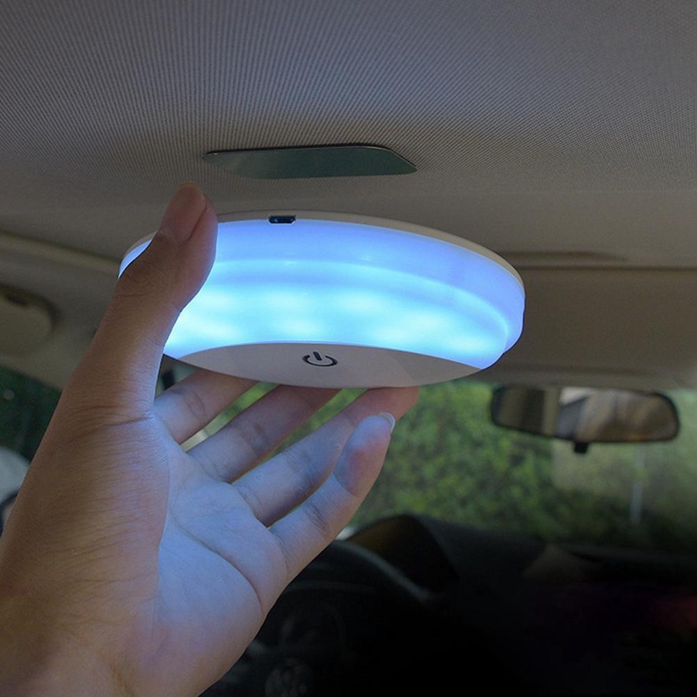 Đèn Led Cảm Ứng Dán Trần Ô Tô 2 Chế Độ Ngày - Đêm - đèn led trần tròn cảm ứng 2 Chế Độ Ánh sáng