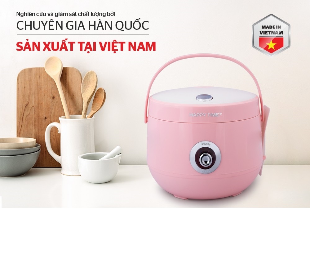 Nồi Cơm Điện 1.8L Happy Time Sunhouse HTD8521 - Màu Ngẫu Nhiên - Hàng Chính Hãng