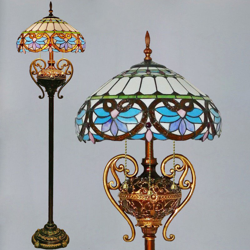 Đèn cây Tiffany DB03 Phong cách Mỹ - Cao 1m65 - Sang trọng - nghệ thuật