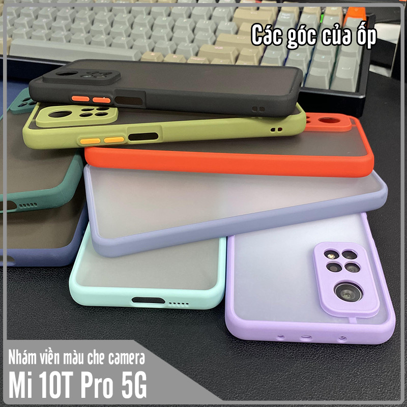 Ốp lưng cho Xiaomi Mi 10T Pro 5G - Redmi K30S trong nhám viền màu che camera