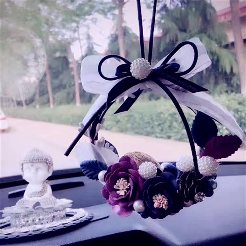 Dây Treo Trang Trí Nội Thất Xe Hơi Hình Hoa Xinh Xắn