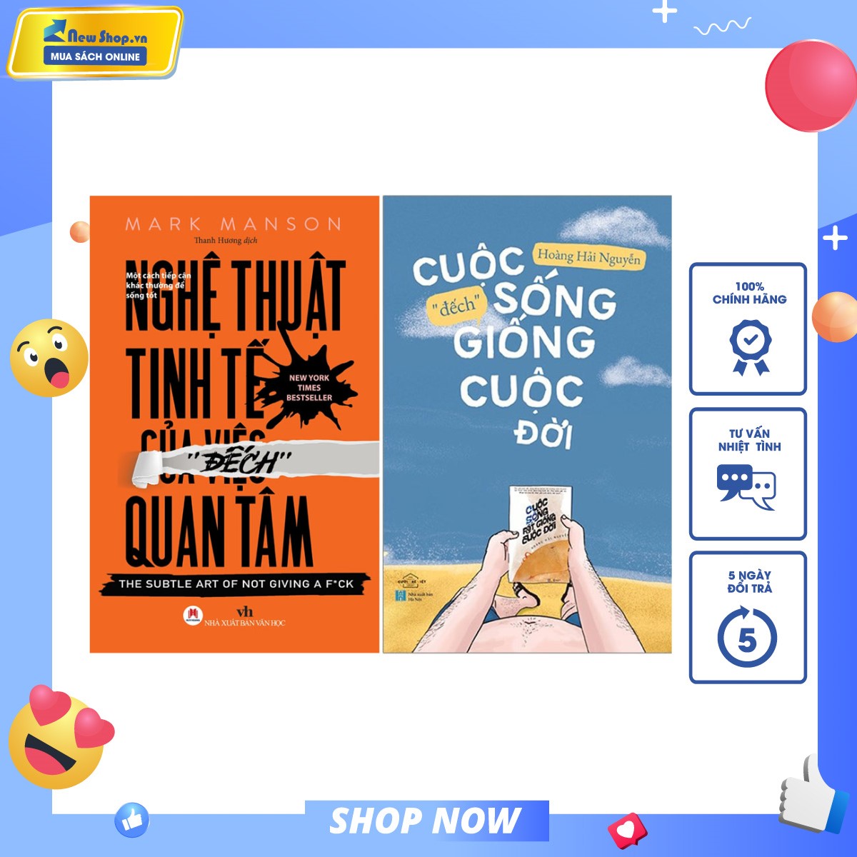 Combo Cuộc Sống “Đếch” Giống Cuộc Đời + Nghệ Thuật Tinh Tế Của Việc "Đếch" Quan Tâm