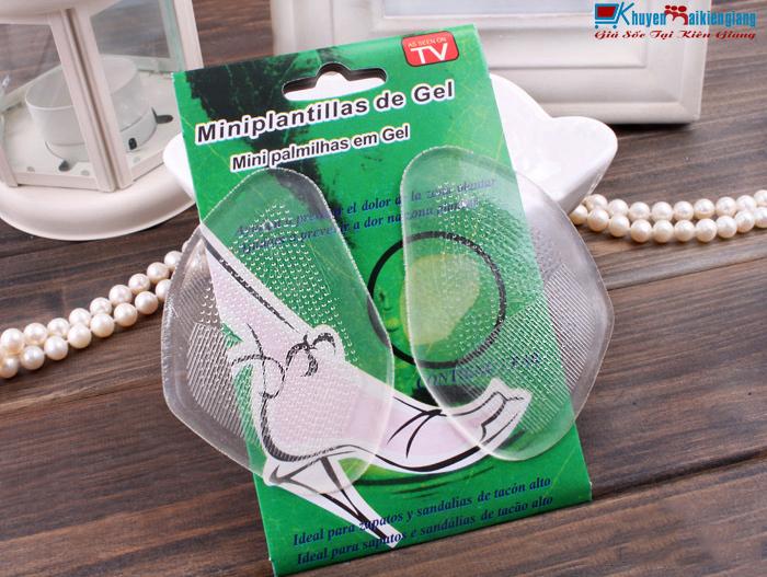 Set 2 miếng lót mũi giày silicon , lót giày cao gót massage bàn chân trước chống sốc, êm chân, chống trơn trượt