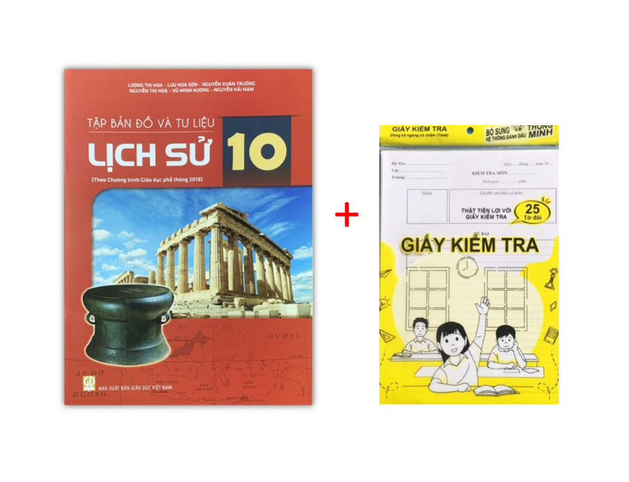 Sách - Tập bản đồ và tư liệu lịch sử lớp 10