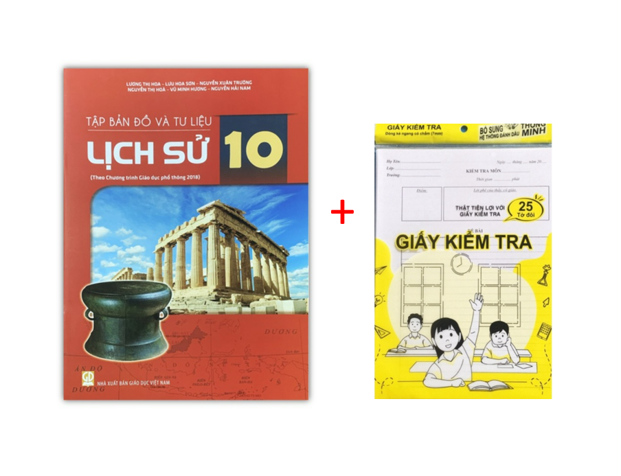 Sách - Tập bản đồ và tư liệu lịch sử lớp 10 ( Theo chương trình GDPT 2018 )