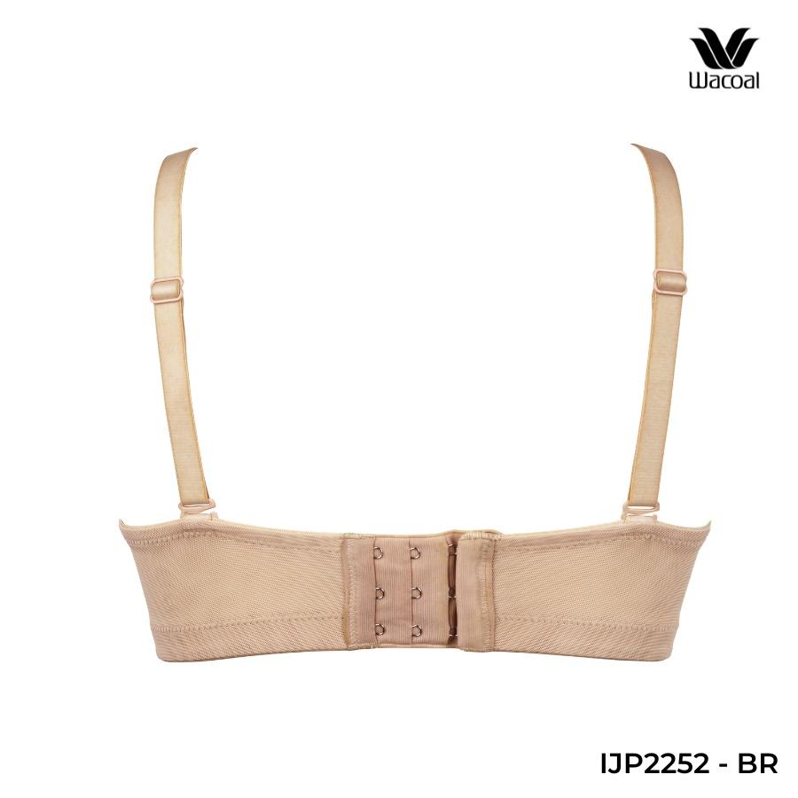 Áo lót Wacoal không gọng, form thoải mái, trơn, mút mỏng, dây liền IJP2252