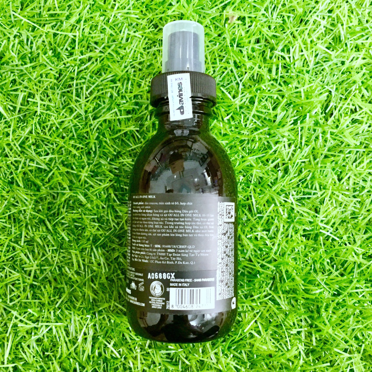 Xịt dưỡng tóc Davines OI OIL All in One Milk đa năng siêu mềm mượt Ý 135ml