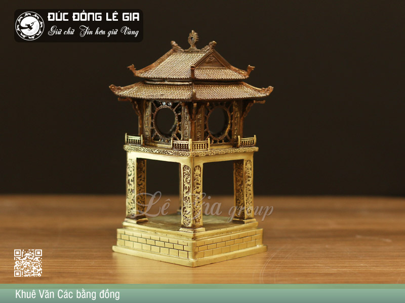 Mô Hình Khuê Văn Các bằng đồng