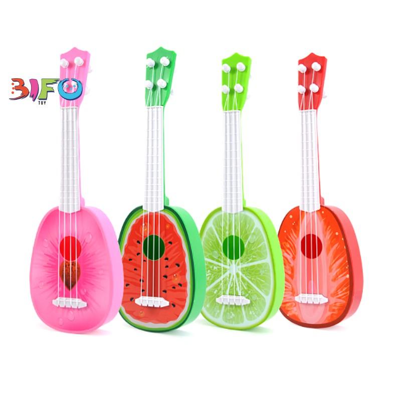 Đàn ukulele mini hoa quả quà tặng giúp bé phát triển tài năng âm nhạc