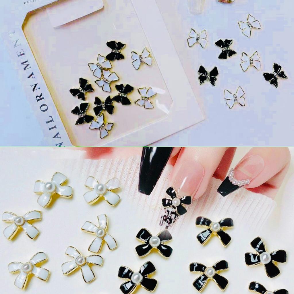 (Hàng mới về) Charm kim loại trang trí móng dễ thương dành cho Nail 35k/1set