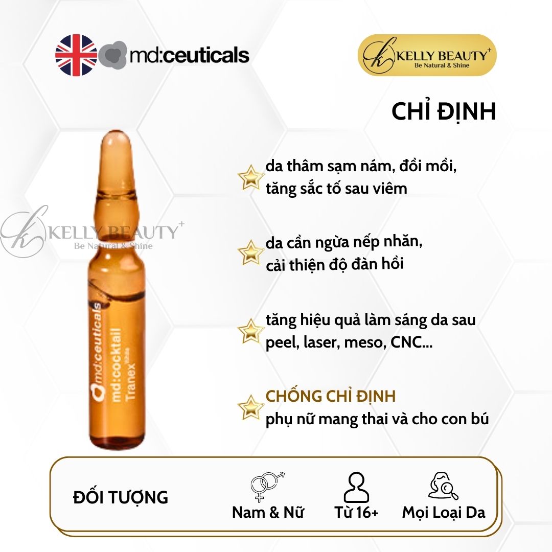 Tinh Chất Trắng Sáng Da MD:Cocktail Tranex White - MD:Ceuticals | Kelly Beauty