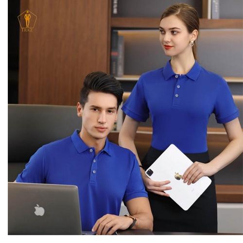 Áo Polo Thun Trơn Cá Sấu TRAZ Chất Vải Cotton 35/65 Dày Basic Unisex Nam Nữ Cao Cấp Thoáng Mát Form Đẹp