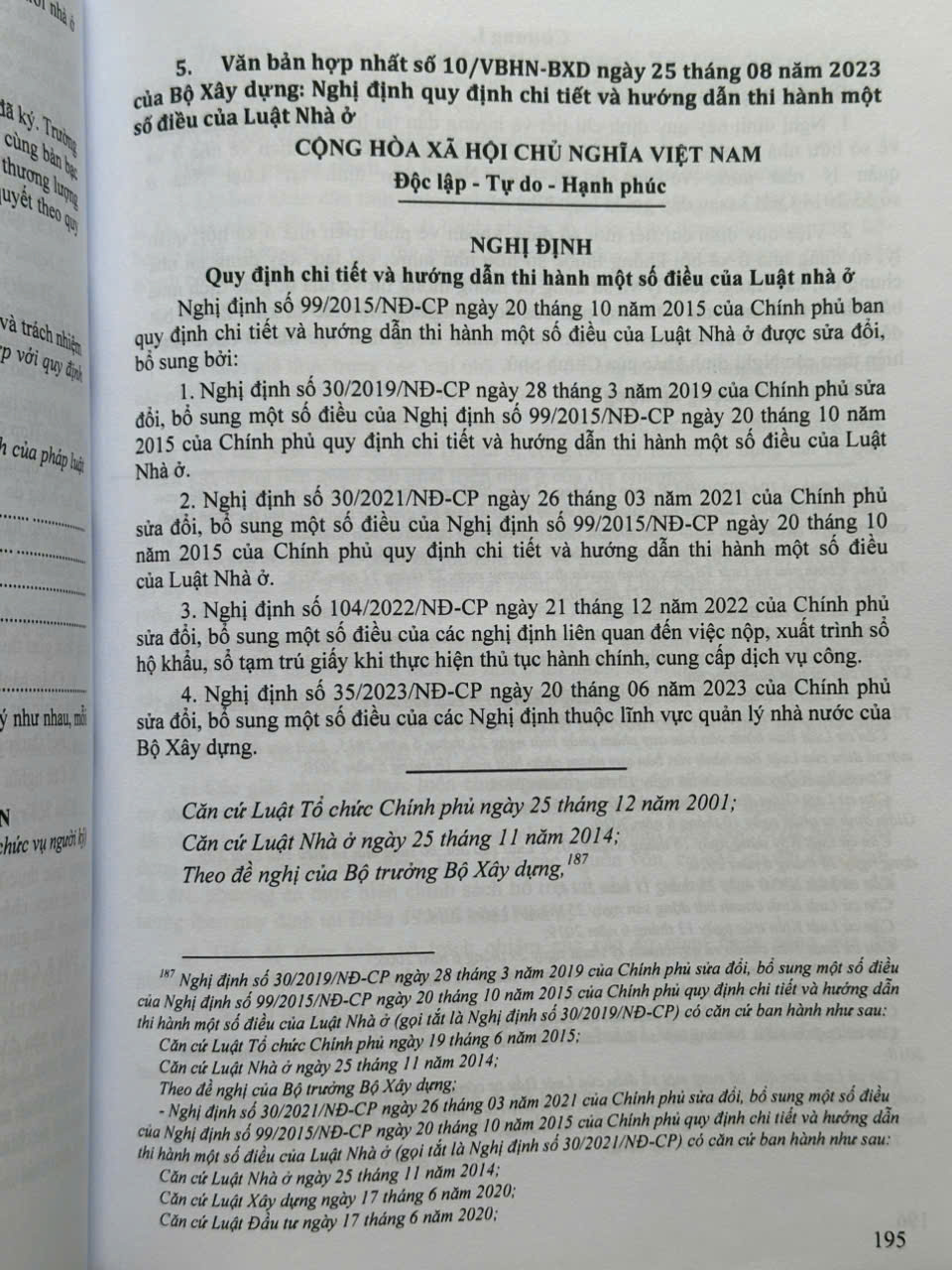 Hệ Thống Văn Bản Hợp Nhất Nghị Định Về Chính Sách Phát Triển Nhà Ở, Quản Lý Chất Lượng, Thi Công Xây Dựng, Bảo Trì Công Trình Và Quản Lý Chi Phí Đầu Tư Xây Dựng - V2294T