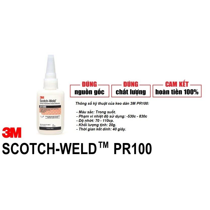 Keo Dán Đa Năng Siêu Dính 3M PR100 Scotch-Weld Plastic & Rubber Instant Adhesive 20g