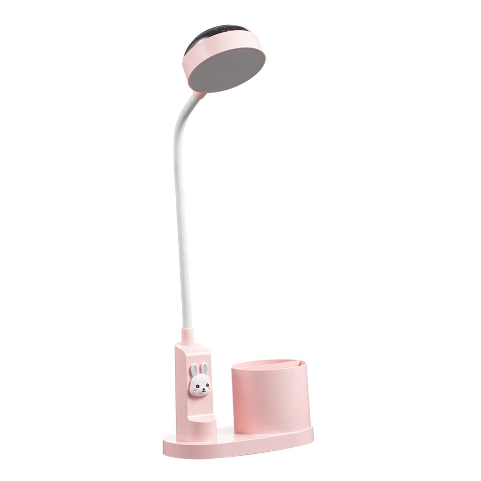 LED Desktop Lamp, Eye Protection Dimming Desk Light, Star Light Pink