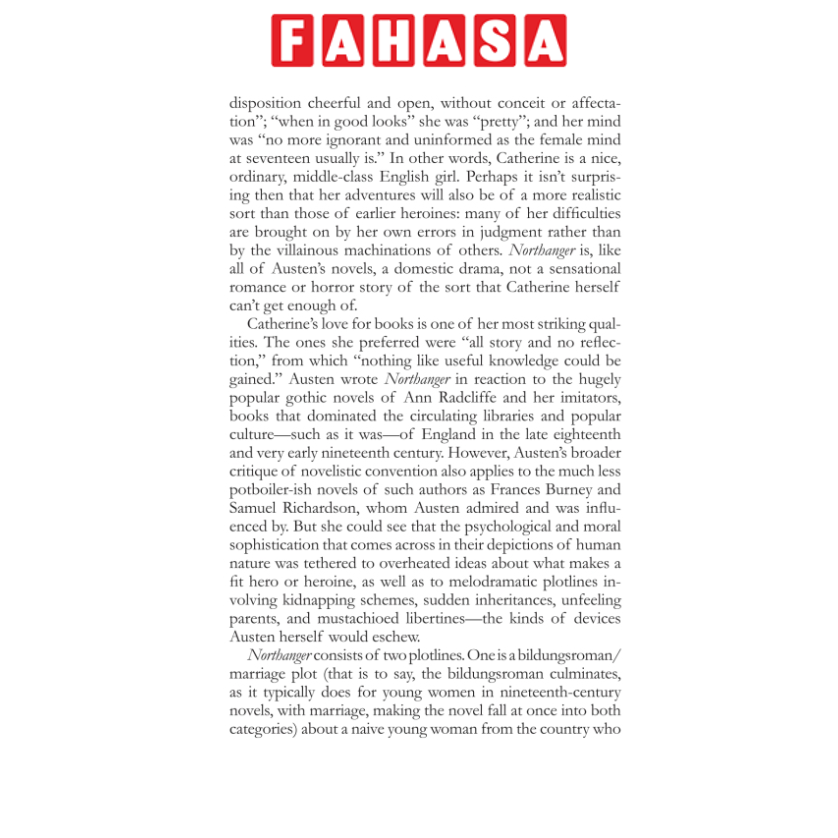 Sách ngoại văn: Northanger Abbey