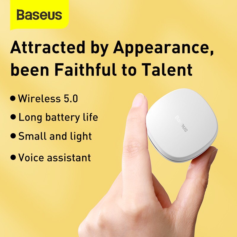 Tai Nghe Bluetooth 5.0 Baseus WM01 TWS Chống Ồn - Tai Nghe True Wireless Baseus WM01 Điều Khiển Cảm Ứng, Khử Tiếng Ồn - Hàng Chính Hãng